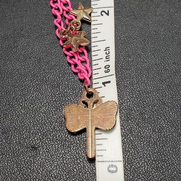 Pink dragonfly charm bracelet Up to 7" - Picture 6 of 10